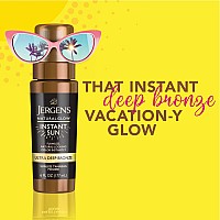 Jergens Self Tanner Natural Glow Instant Sun Sunless Tanning Mousse Quick Self Tanner Foam Ultra Deep Brozne 6 Oz