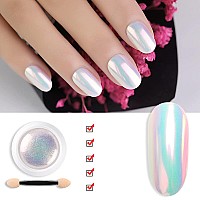 Unicorn Uv Varnish,Magic Mirror Neon Effect Powder Shiny Pearl Nail Glitter Nail Art Decorations