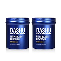 Dashu 2Pcs Ultra Holding Power Men Hair Wax Strong Hold Long Lasting Easy To Wash Edge Control Hair Styling Wax Wcollagen