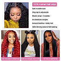 Heylisa Deep Wave Lace Front Wigs Human Hair Pre Plucked Hd Glueless Wigs Human Hair 250 Density 13X4 Lace Front Wigs For Women