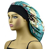 Silk Bonnet For Sleeping Women Long Hair Bonnet Satin Bonnet Hat Extra Large Sleep Cap For Braids Xl Shower Silk Night Cap