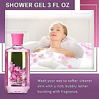 Vital Luxury Bath Body Care Travel Set Pea Flower Scent Home Spa Set With Body Lotion Shower Gel And Fragrance Mist Christma