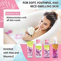 Vital Luxury Sweet Pea Bath Body Kit 3 Fl Oz Ideal Skincare Gift Home Spa Set Includes Body Lotion Shower Gel Body Cream