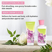 Vital Luxury Sweet Pea Bath Body Kit 3 Fl Oz Ideal Skincare Gift Home Spa Set Includes Body Lotion Shower Gel Body Cream