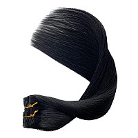 Clip In Human Hair Extensions Jet Black Remy Hair Extensions Clip In Human Hair 100 Real Human Hair Extensions Clip Ins 18 Inc