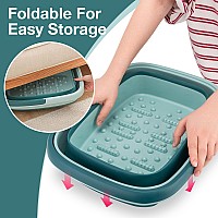 Udefineit Foot Bath Basin Foldable Portable Foot Soak Tub With Massage Acupoint For Foot Spa Bath 15L4 Gallon Foot Massage