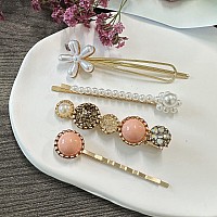 Mehayi 20 Pcs Pearl Hair Clips Set Fashion Korean Acrylic Resin Hair Barrettes Bobby Pins Hairpins For Women And Ladies Girls H