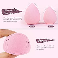 Beakey 5 Pcs Makeup Sponge Set Latexfree Makeup Sponges For Foundation Multicolored Boun Boun Sponges Flawless For Liquid