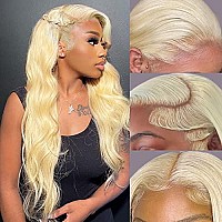 Alipeacock 613 Blonde Lace Front Wig Human Hair 13X4 Body Wave Lace Front Wigs Human Hair Pre Plucked With Baby Hair 150 Densit