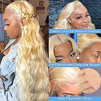 Alipeacock 613 Blonde Lace Front Wig Human Hair 13X4 Body Wave Lace Front Wigs Human Hair Pre Plucked With Baby Hair 150 Densit