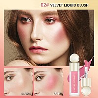 Velvet Liquid Blush Liquid Blush For Cheeks Cream Blush For Cheeks Blush Liquid Makeup Soft Pinch Liquid Blush Natural Long