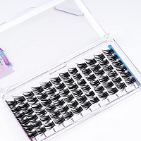 Lankiz Diy D Curl Eyelash Extensionsindividual Lash Extensions Clusters72 Clusters Soft And Lightweight 16Mm Only Mix Resuale