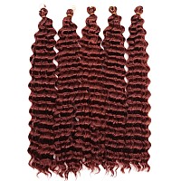 Deep Twist Crochet Hair 22 Inch Braiding Hair For Beauty Synthetic Braids Hair Extension 22 Inch 350 5 Packs