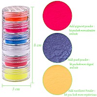 Duufin 54 Colors Nail Pigment Powder Colorful Luminous Powder Iridescent Glitter Pearlescent Highgloss Halo Powder Pigments For