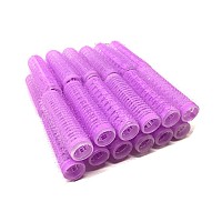 Mini Small Hair Rollers Self Grip Vented Pro Salon Hairdressing Curlers Purple 24Pc