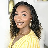 Fulcrum Goddess Box Braids Crochet Hair 12 Inch 9 Packs Box Braids Crochet Hair For Women Crochet Braids With Curly Ends 12In