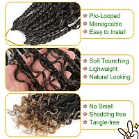 Fulcrum Goddess Box Braids Crochet Hair 12 Inch 9 Packs Box Braids Crochet Hair For Women Crochet Braids With Curly Ends 12In