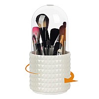 Hsspanfn Makeup Brush Holder Organizer 360 Rotating Multifunctional Pen Holder For Desk Multipurpose Desktop Stationary Organ