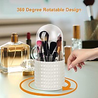 Hsspanfn Makeup Brush Holder Organizer 360 Rotating Multifunctional Pen Holder For Desk Multipurpose Desktop Stationary Organ