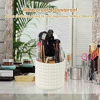 Hsspanfn Makeup Brush Holder Organizer 360 Rotating Multifunctional Pen Holder For Desk Multipurpose Desktop Stationary Organ