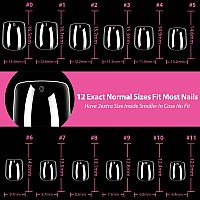 Una Gella Extra Short Square Nail Tips Xs Short Square Gel X Nails Tips 216Pcs Extra Short Press On Nails Full Cover Nail Tips 1