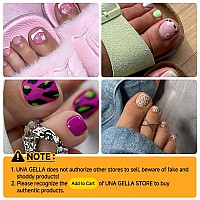 Una Gella Toe Nail Tips 312Pcs Short Square False Soft Gel Full Cover Toenail Tips Matte Press On Fake Toenails 12 Sizes Presha