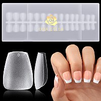 Una Gella Extra Short Coffin Nail Tips 360 Pcs Soft Gel Nail Tips 15 Sizes Preshaped Full Cover Press On Acrylic False Nail