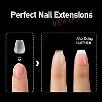 Una Gella Extra Short Coffin Nail Tips 360 Pcs Soft Gel Nail Tips 15 Sizes Preshaped Full Cover Press On Acrylic False Nail