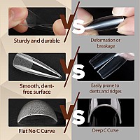 Una Gella Stiletto Xxl Nail Tips No Need File Extra Long Stiletto Nails Full Cover 120Pcs Long Stiletto Gel X Nail Tips Prebuff