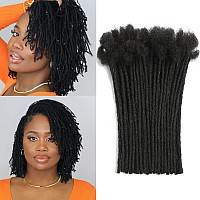 Loc Extension Human Hair 6Inch 02Cm Width 100 Permanent Dreadlocks Extension Huamn Hair Can Be Dyed Bleached Curled Handmade L