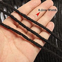 Loc Extension Human Hair 6Inch 02Cm Width 100 Permanent Dreadlocks Extension Huamn Hair Can Be Dyed Bleached Curled Handmade L