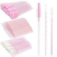 200Pcs Eyelash Extension Supplies Kit Disposable Lash Spoolies Brushes Micro Swab Brushes Mascara Wand Lip Brushes For Eyelash E