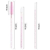 200Pcs Eyelash Extension Supplies Kit Disposable Lash Spoolies Brushes Micro Swab Brushes Mascara Wand Lip Brushes For Eyelash E