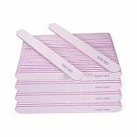 Nail File 100 Pcs Bulk Emery Board Nail Files For Acrylic Nails And Natural Nails 100180 Grit Double Sided Emory Boards For