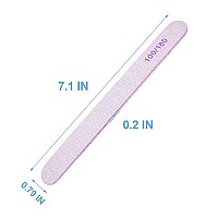 Nail File 100 Pcs Bulk Emery Board Nail Files For Acrylic Nails And Natural Nails 100180 Grit Double Sided Emory Boards For