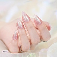 Gaoy Pearl Gel Nail Polish Set In White Pink Peach Purple Blue Violet Holographic Finishes Longlasting Glitter Shimmer Gel Po