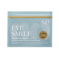 Sio Beauty Eye And Smile Lift Antiwrinkle Patches 4 Week Supply Overnight Under Eye Mask Pads For Dark Circles Silicone Ski