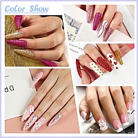 Acrylic Nail Kit For Beginners Nail Kit Set Professional Acrylic With Everything Acrylic Powder Glitter Decoration Powder Rhines