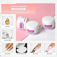 Acrylic Nail Kit For Beginners Nail Kit Set Professional Acrylic With Everything Acrylic Powder Glitter Decoration Powder Rhines