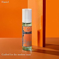 Haniel Mens Cologne Spicy Wooded Elegance Longlasting Portable And Charismatic Orange Grapefruit Pepper Geranium Pa