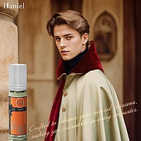 Haniel Mens Cologne Spicy Wooded Elegance Longlasting Portable And Charismatic Orange Grapefruit Pepper Geranium Pa