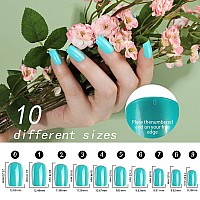 Fandamei 24 Colors Press On Nails Square 24 Packs 576Pcs Press On Nails Medium Square Glossy Lightweight Natural Fake Nails Fu