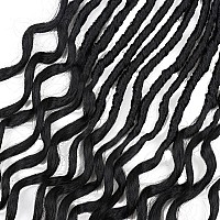 30 Inch Faux Locs Crochet Braids Hair 6 Packs Soft Locs Crochet Hair Goddess Locs Crochet Hair Curly Wavy Soft Locs Braiding Hai