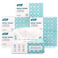 Homexcel Soft Dry Wipe 6 Pack Unscented Facial Tissues Disposable Face Towels Dry And Wet Use For Baby Adult Sensitive Skin