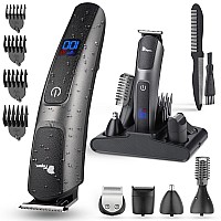 Fagaci Gentle With Skin 5 In 1 Hair Trimmer Waterproof Turbo Speed Quick Charge Body Hair Trimmer For Facial Pubic Groin