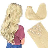 Goo Goo Clip In Hair Extensions Real Human Hair Remy Human Hair Extensions Clip Ins For Women Natural Human Hair 16Inch 130G