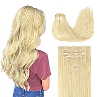 Goo Goo Clip In Hair Extensions Real Human Hair Remy Human Hair Extensions Clip Ins For Women Natural Human Hair 22Inch 110G