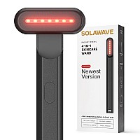 Solawave 4In1 Radiant Renewal Facial Wand Red Light Therapy For Face And Neck Galvanic Skincare Wand Facial Massager A