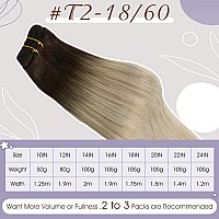 Full Shine Sew In Hair Extensions Weft Human Hair Extensions Thick Hair Balayage Hair Extensions Sew In Double Weft Extensions C