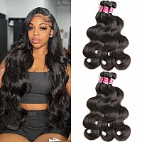 Body Wave Bundles Human Hair 161820Inch 3 Bundles Hair Extensions Body Weave Bundles Brazilian Human Hair Bundles 10A 100